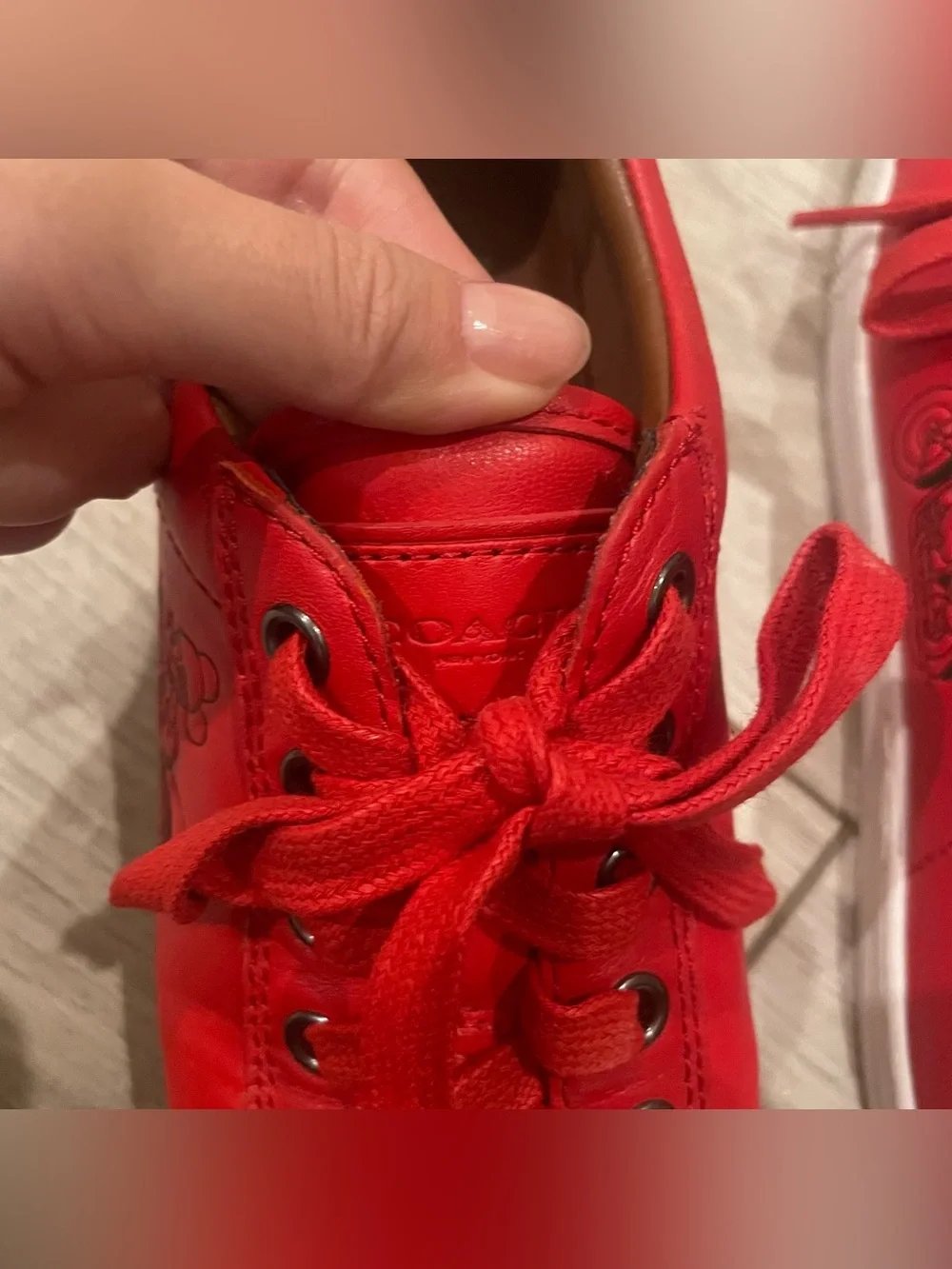 COACH X DISNEY Motorcycle Mickey Sneakers